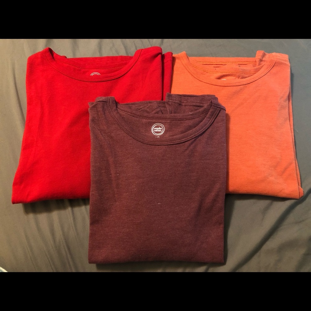 3 Pack- Boys Wonder Nation Long Sleeve Shirts